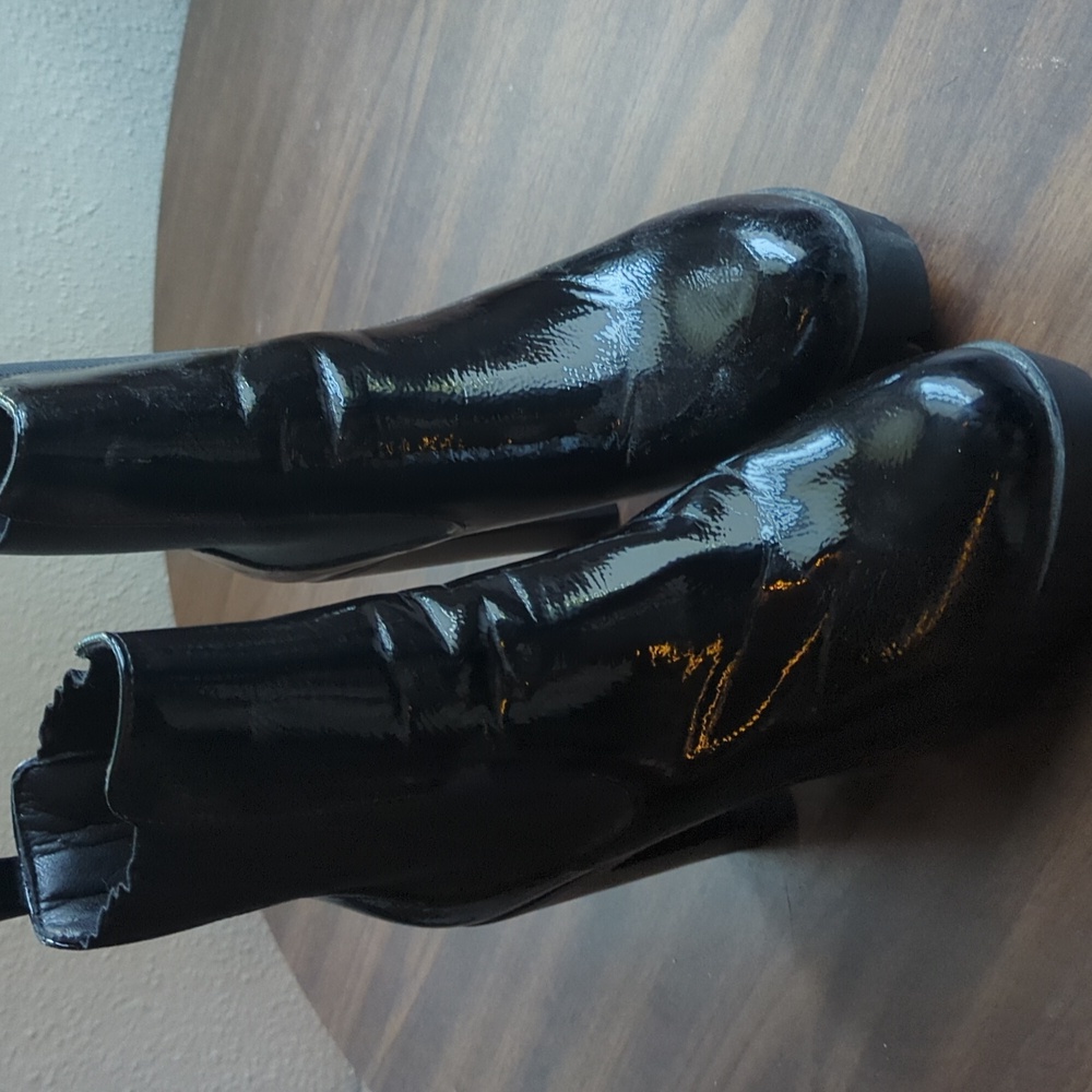 Patent Leather Platform Boots by Seychelles Size 8